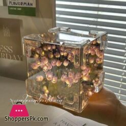 Diy Tulip Mirror Cube Lamp Simulation Flower 12Cm