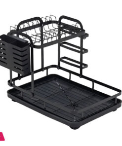 Dish Drainer Dish Drying Rack 2 Levels Black Color