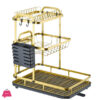 Dish Drainer Dish Drying Rack 3 Levels Gold Color 2 Dish Drainer Dish Drying Rack 3 Levels Gold Color