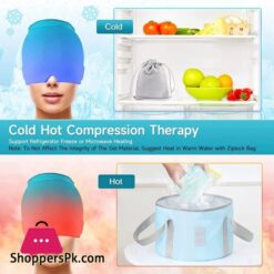 Gel Hot Cold Therapy Headache Migraine Relief Hat Head Massager Antistress Relax Massage Machine Health Care Ice Eye Mask