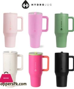 SALE PRICE Hydro Jug Tumbler with Handle Straw Lid Stainless Steel Vacuum Insulated Car Mug 32oz