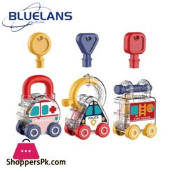 Inertial Scooter Car Montessori Car Lock Key Toy Set Color Matching Fine Motor Skills Development For Kids Educational Learning Toy Montessori Toy Car