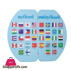 Knowledge Of The World National Flag Country Flag Map Of The World Wooden Toys Wooden Map Early Learning Activity Homeschooling Schools World Knowledge Flags Map Board Games Toys Games Child Development