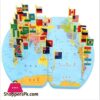 Knowledge Of The World National Flag Country Flag Map Of The World 2 Knowledge Of The World National Flag Country Flag Map Of The World Wooden Toys Wooden Map Early Learning Activity Homeschooling Schools World Knowledge Flags Map Board Games Toys Games Child Development