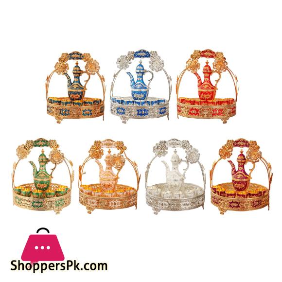 Luxury Kawa Set Turkish Coffee Glasses Set Tea Trays Serving Set For Home Living Room Dining Table Wedding Gift 4 Luxury Kawa Set Turkish Coffee Glasses Set Tea Trays Serving Set For Home Living Room Dining Table Wedding Gift - Image 2