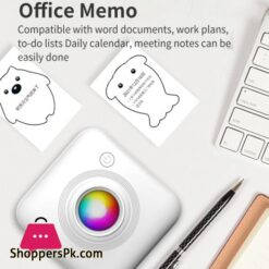 Mini Pocket Printer Portable 58Mm Thermal Printer Machine Wireless Bt Printer For Picture Label Diy Handcraft List Memo Notes