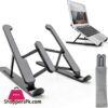 Foldable Laptop Stand For Bed Lightweight Ventilate Portable Laptop Stand With 6 Level Adjustable Height For 11 15 Inch Adjustable Universal Cooling Bracket Apply Laptoptablet