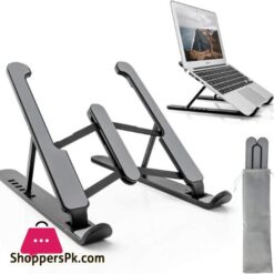 Foldable Laptop Stand For Bed Lightweight Ventilate Portable Laptop Stand With 6 Level Adjustable Height For 11 15 Inch Adjustable Universal Cooling Bracket Apply LaptopTablet