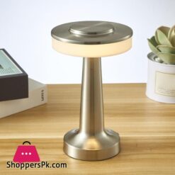 Retro Dumbbell Shaped Night Light 3 Levels Brightness Space-saving Desk Light for Room Atmosphere Accessory Home Table Lighting