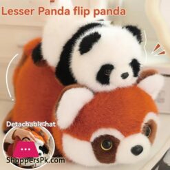 Reversible Flip Panda Flip Raccoon Toy Transform Panda Soft Pillow Children Gifts 12 Reversible Flip Panda Flip Raccoon Toy Transform Panda Soft Pillow Children Gifts