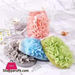 Scrub Gloves 2 In 1 Exfoliating Back Scrub Dead Skin Facial Massage Gloves Durable Multi Color Deep Cleaning Towel For Shower