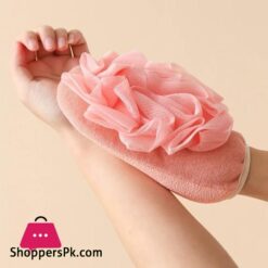 Scrub Gloves 2 In 1 Exfoliating Back Scrub Dead Skin Facial Massage Gloves Durable Multi Color Deep Cleaning Towel For Shower