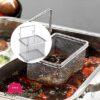 Stainless Steel Colander With Hook Noodle Drainer Filter Mesh Sieve Strainer Spoon For French Fries Pasta 1 Stainless Steel Colander Hot Pot Colander Filter Mesh Sieve With Hook Noodle Drainer Filter Mesh Sieve Strainer Spoon For French Fries Pasta