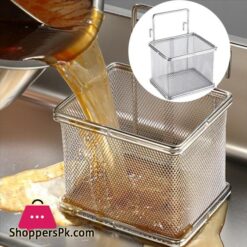 Stainless Steel Colander Hot Pot Colander Filter Mesh Sieve With Hook Noodle Drainer Filter Mesh Sieve Strainer Spoon For French Fries Pasta