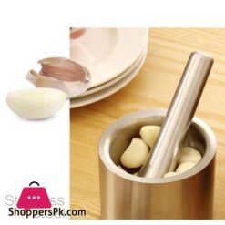 Techmanistan Stainless Steel Mortarr And Pestlee Set Masher Household Grinding Manual Mortarr Food Safe Spice Grinder Herb Container Pesto Powder Mortarr Pestlee