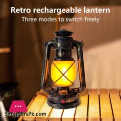Vintage Kerosene Lantern Sensor Lamp Table Night Light Creative Bar Cafe Led Camping Lights 35Cm