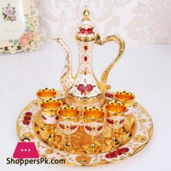 Wedding Zinc Alloy Golden Silver Flagon Kawa Set Gift Set Home Decor