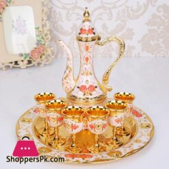 Wedding Zinc Alloy Golden Silver Flagon Kawa Set Gift Set Home Decor