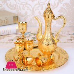 Wedding Zinc Alloy Golden Silver Flagon Kawa Set Gift Set Home Decor