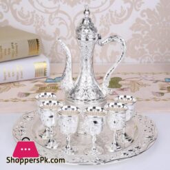 Wedding Zinc Alloy Golden Silver Flagon Kawa Set Gift Set Home Decor