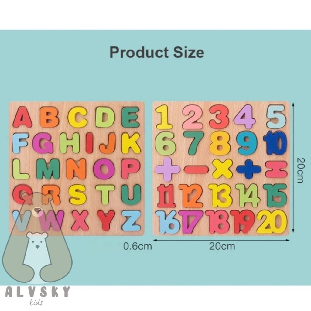 Abc Wooden Aletters Educational Toys Puzzle