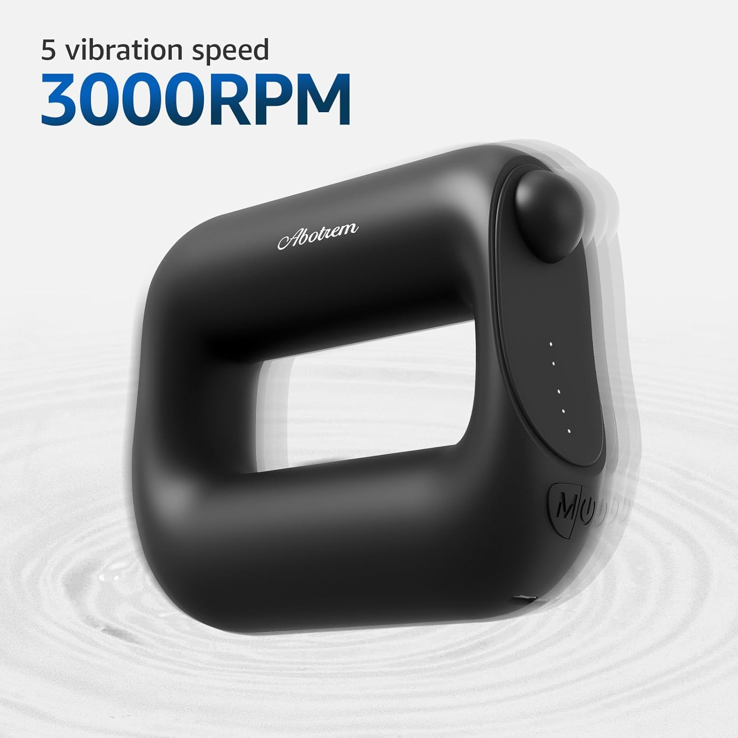 Abotrem Percussive Massager With Multiple Head Attachments, Quiet Brushless Motor