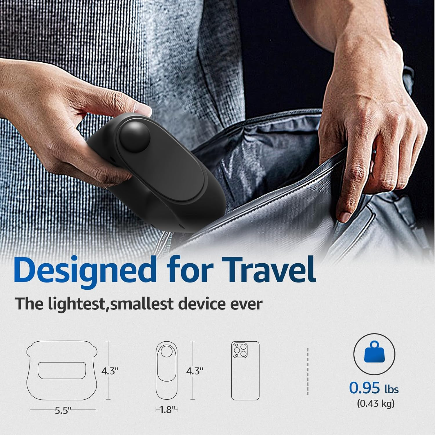 Abotrem Percussive Massager With Multiple Head Attachments, Quiet Brushless Motor