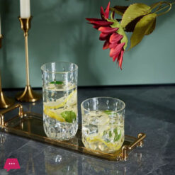 Acrylic Water Drop Cut Hb Glass Pack Of 6