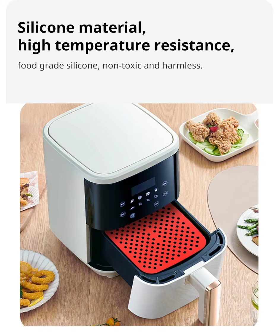 Air Fryer Silicone Mat Kitchen Nonstick Baking Mat Pastry Tools Accessories Bakeware Oil Mats