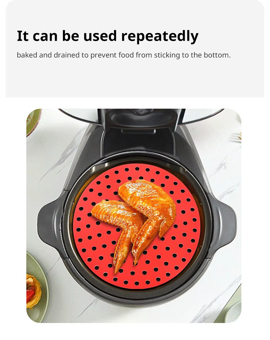 Air Fryer Silicone Mat Kitchen Nonstick Baking Mat Pastry Tools Accessories Bakeware Oil Mats