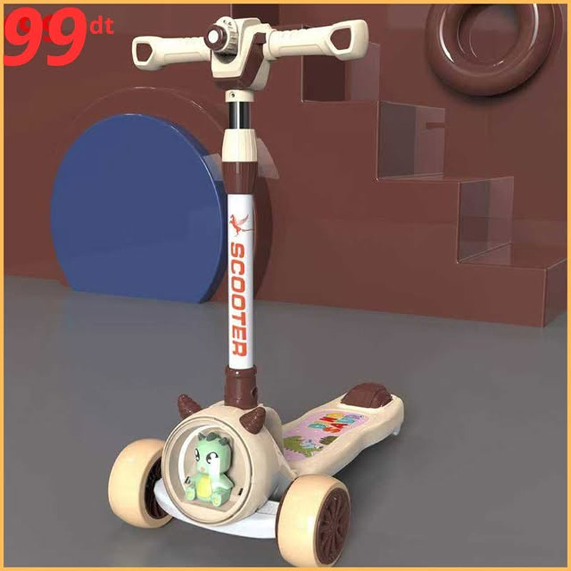 Astronaut Scooter For Boys-Girls With With Projector Light Music