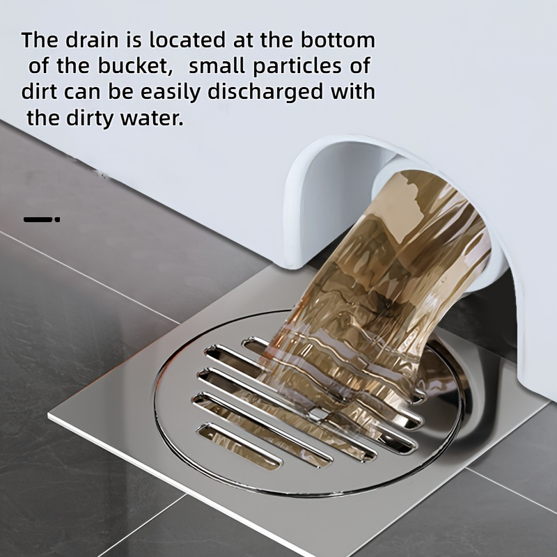 Automatic Rotation Magic Mop Bucket, Bus Style Floor Cleaning Mop, Microfiber Mop Bucket Cleaning Set