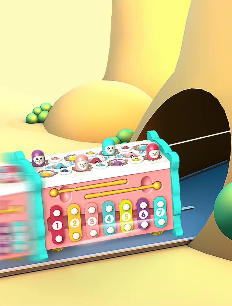 Baby Activity Cube Six Sided Box 8 In 1 Learning Toy