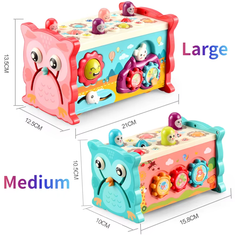 Baby Activity Cube Six Sided Box 8 In 1 Learning Toy