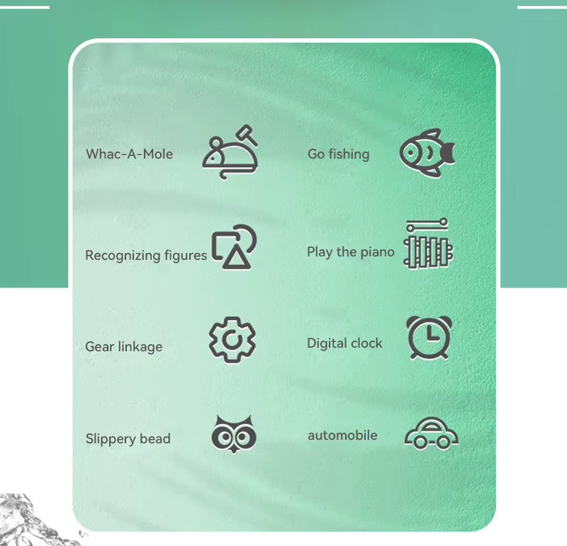 Baby Activity Cube Six Sided Box 8 In 1 Learning Toy