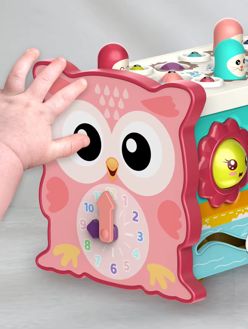 Baby Activity Cube Six Sided Box 8 In 1 Learning Toy