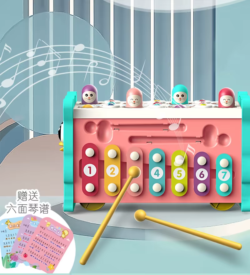 Baby Activity Cube Six Sided Box 8 In 1 Learning Toy