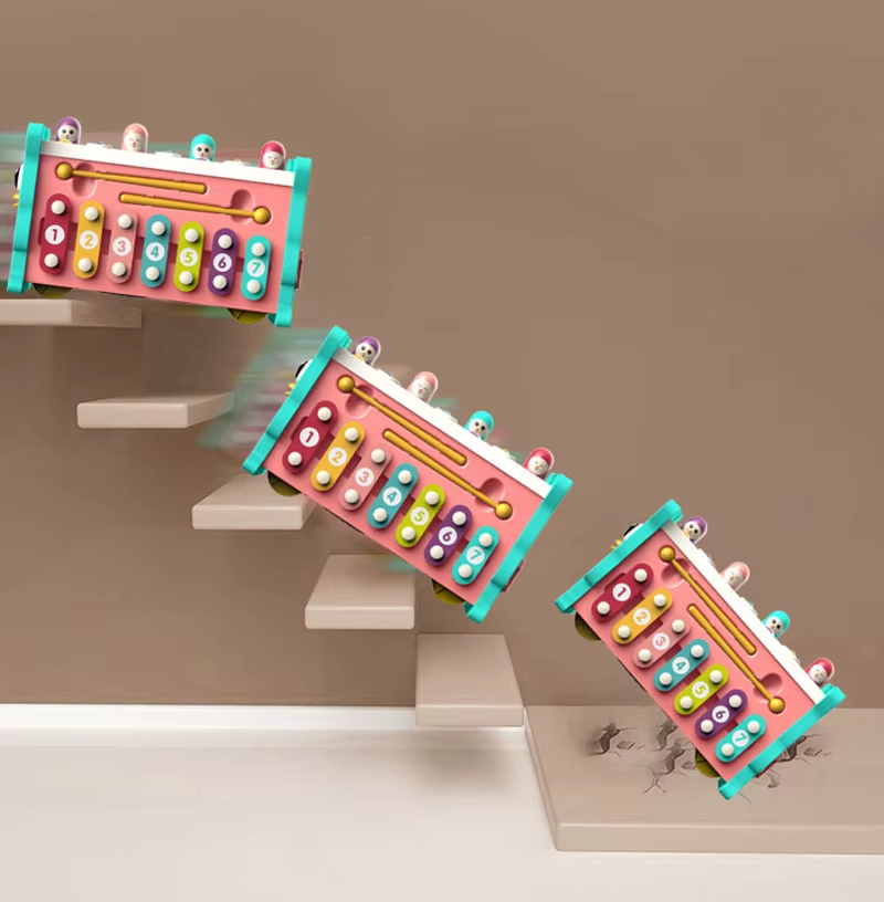 Baby Activity Cube Six Sided Box 8 In 1 Learning Toy