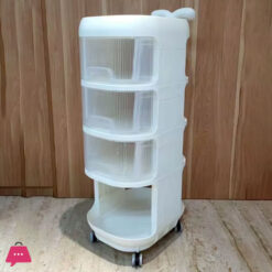 Baby Product Storage Rack Plastic Trolley Removeable Storage Multifunctional Baby Drawer 3-Layer