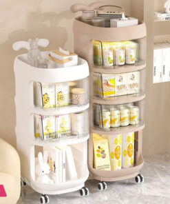 Baby Product Storage Rack Plastic Trolley Removeable Storage Multifunctional Baby Drawer 3-Layer