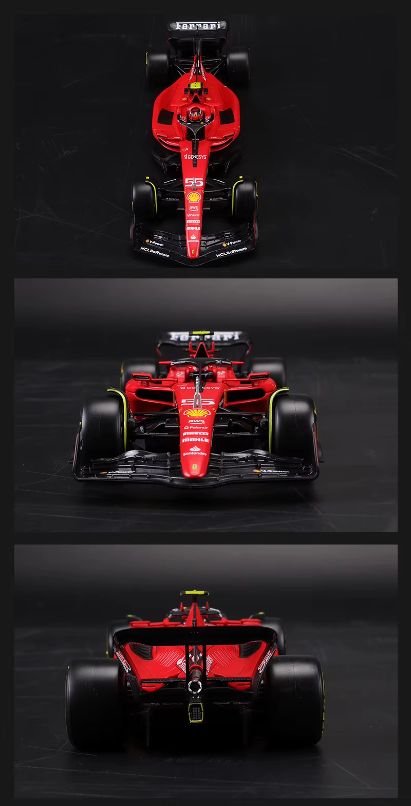 Bburago 1:24 Ferrari Sf23 C.sainz No.16 Formula One Cars Simulated Alloy Car Model