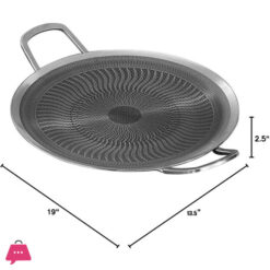 Best Quality Honey Comb Laser Tawa Stainless Steel Tawa - Griddle Pan - 34Cm-13.5 Inch