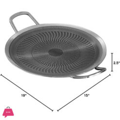 Best Quality Honey Comb Laser Tawa Stainless Steel Tawa - Griddle Pan - 38Cm-15 Inch 5 Best Quality Honey Comb Laser Tawa Stainless Steel Tawa - Griddle Pan - 38Cm-15 Inch