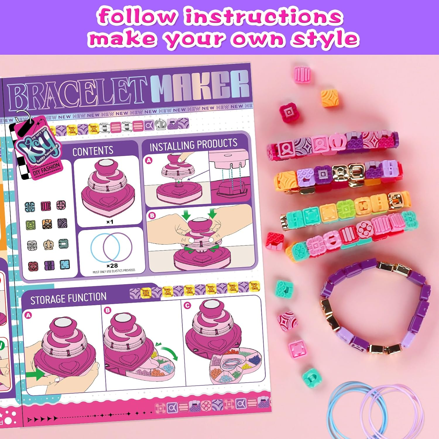 Bracelet Making Kit Pop Style Bracelet Maker