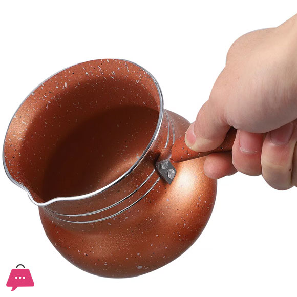 Butter Warmer Nonstick Coffee Pot Mini Saucepan 4 Butter Warmer Nonstick Coffee Pot Mini Saucepan - Image 2