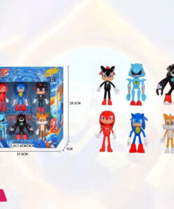 Cartoon Anime Sonic Doll Desktop Decoration Action Figure 6Pcs