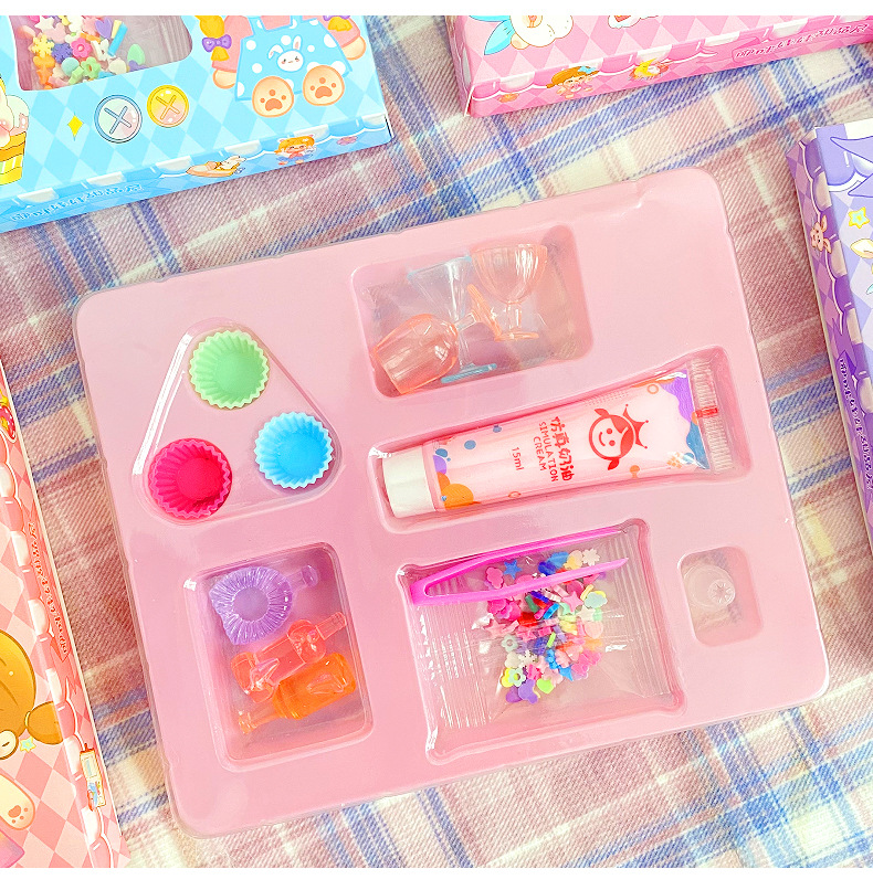 Children'S Cartoon Diy Cream Glue Set Play House Girl'S Toys Cream Cake Making Educational Toys 16 Children'S Cartoon Diy Cream Glue Set Play House Girl'S Toys Cream Cake Making Educational Toys