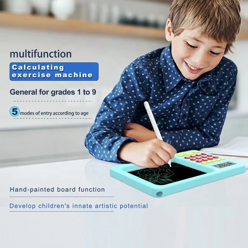 Children'S Drawing Board With Calculator Practice Teaching Machine