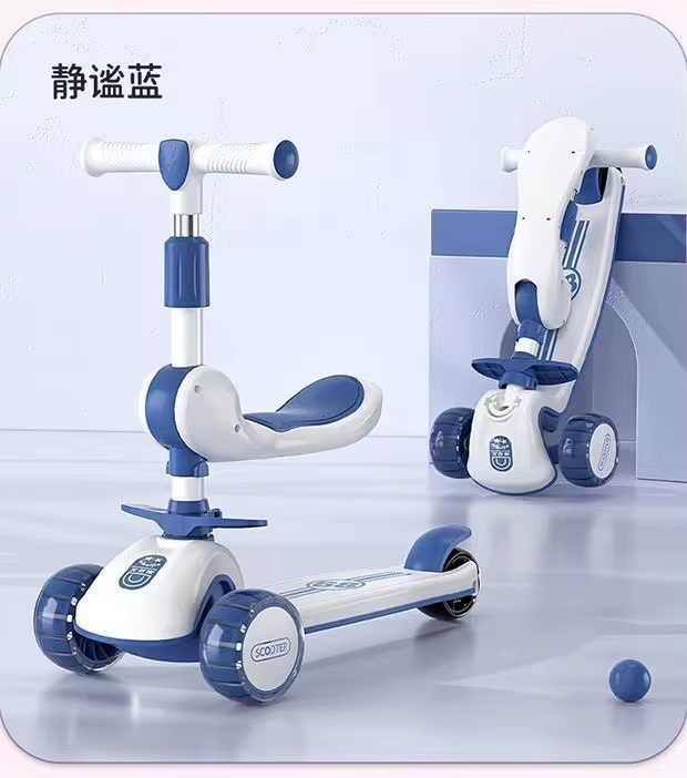 Childrens Music Skateboard Three In One Skateboard Can Sit Scooter