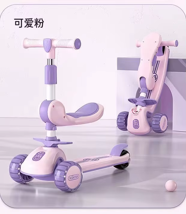 Childrens Music Skateboard Three In One Skateboard Can Sit Scooter